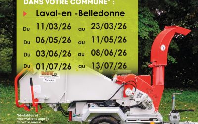 Le Grésivaudan met à votre disposition un broyeur de végétaux thermique