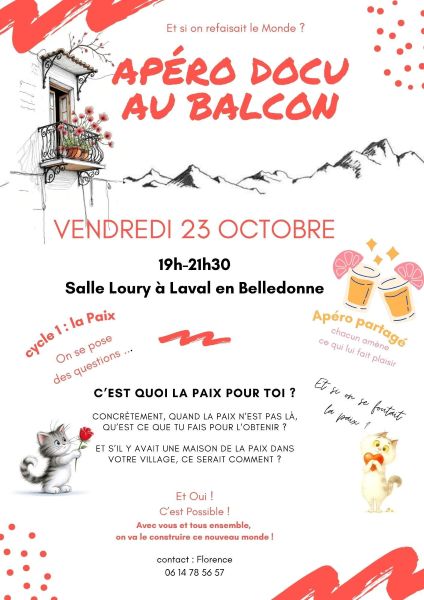 Apéro docu au balcon