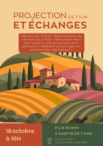 Projection du film « Légumineuses au secours du climat » en présence du réalisateur